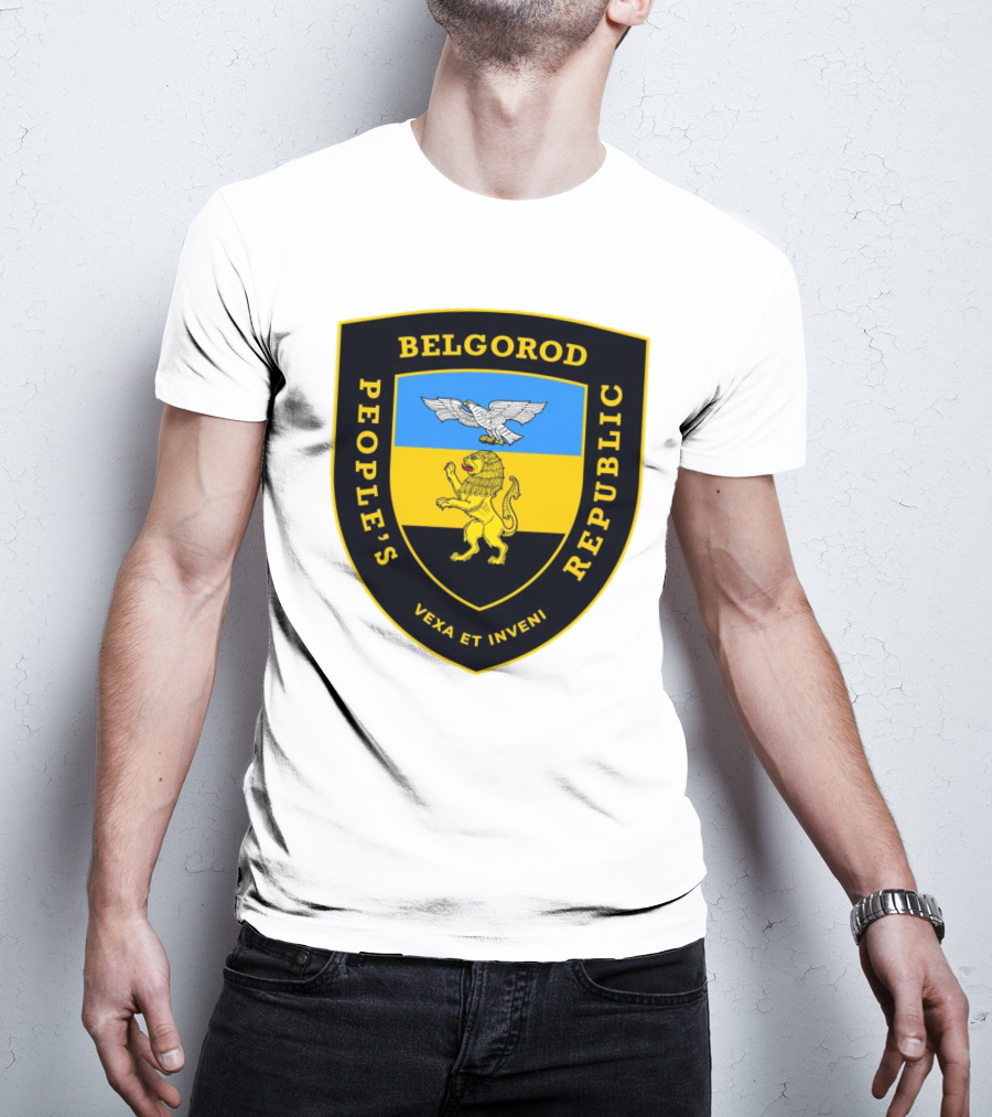 Belgorod People's Republic Emblem Vexa Et Inveni Shield Lion And Eagle Crest T-Shirt