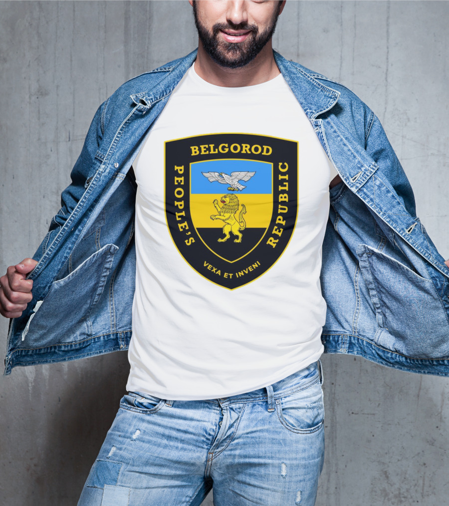 Belgorod People's Republic Emblem Vexa Et Inveni Shield Lion And Eagle Crest T-Shirt