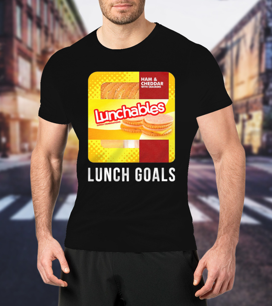 Ham And Cheddar With Crackers Lunchables Lunch Combinations Lunch Goals T-Shirt