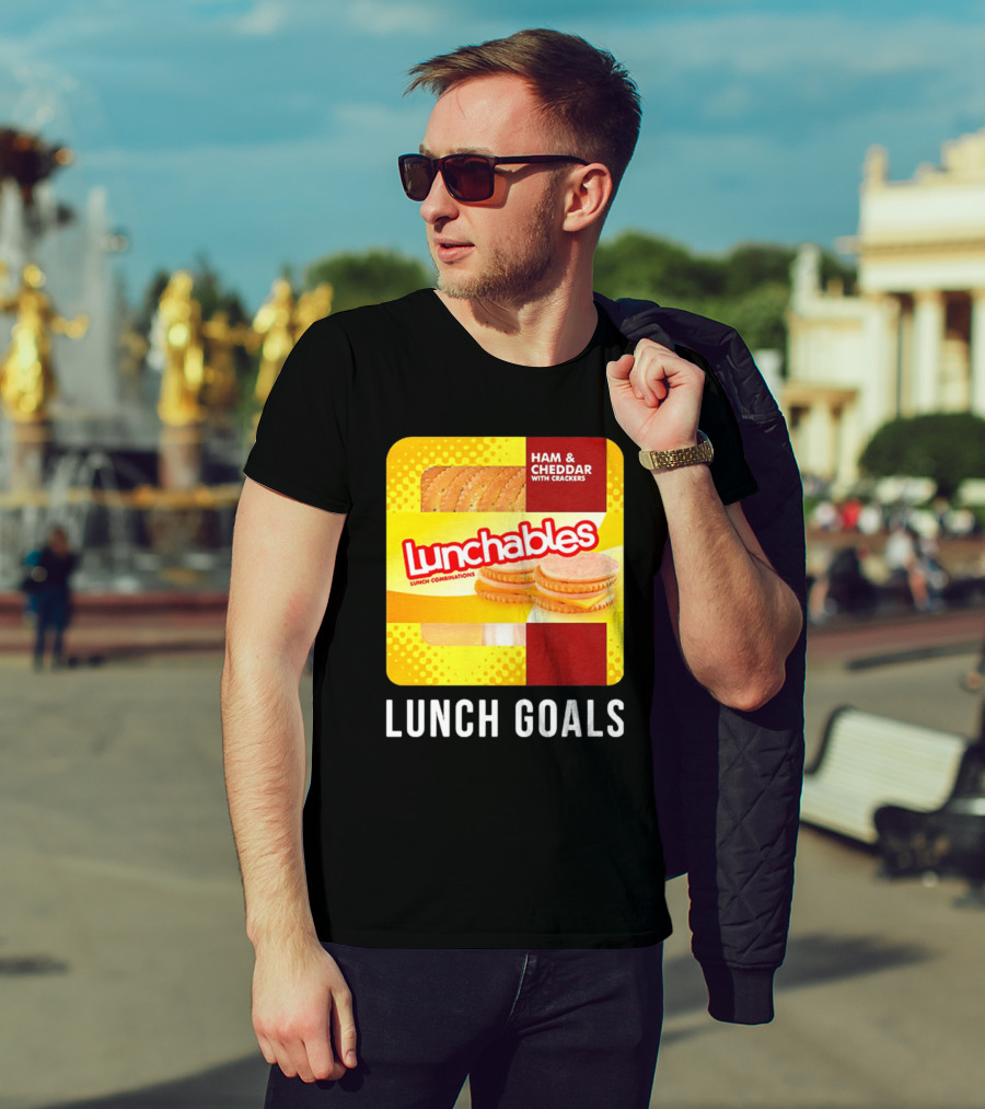 Ham And Cheddar With Crackers Lunchables Lunch Combinations Lunch Goals T-Shirt