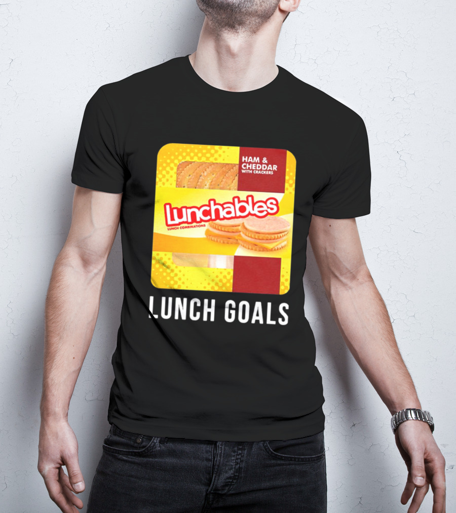 Ham And Cheddar With Crackers Lunchables Lunch Combinations Lunch Goals T-Shirt