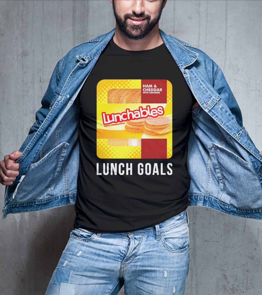 Ham And Cheddar With Crackers Lunchables Lunch Combinations Lunch Goals T-Shirt