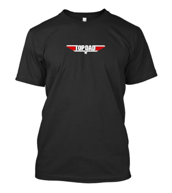 Top Dad Logo Parody With Wings And Star T-Shirt