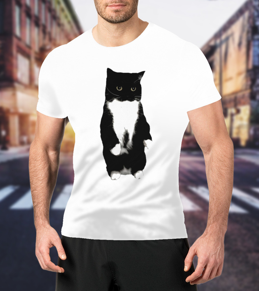 Unicouniuni Cat Playful Tuxedo T-Shirt
