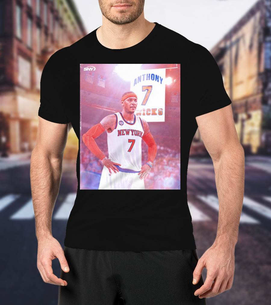 Anthony 7 New York Knicks Basketball Jersey T-Shirt