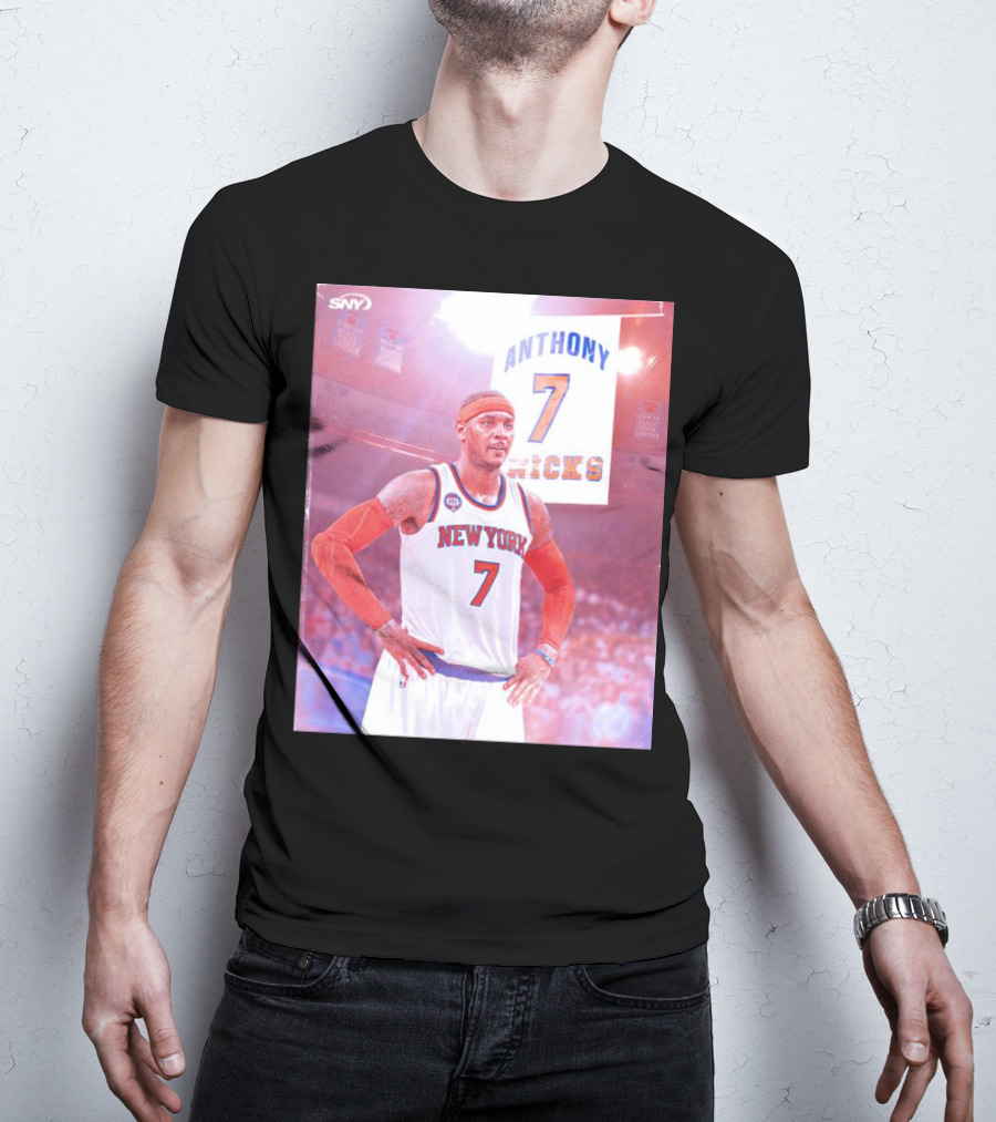 Anthony 7 New York Knicks Basketball Jersey T-Shirt