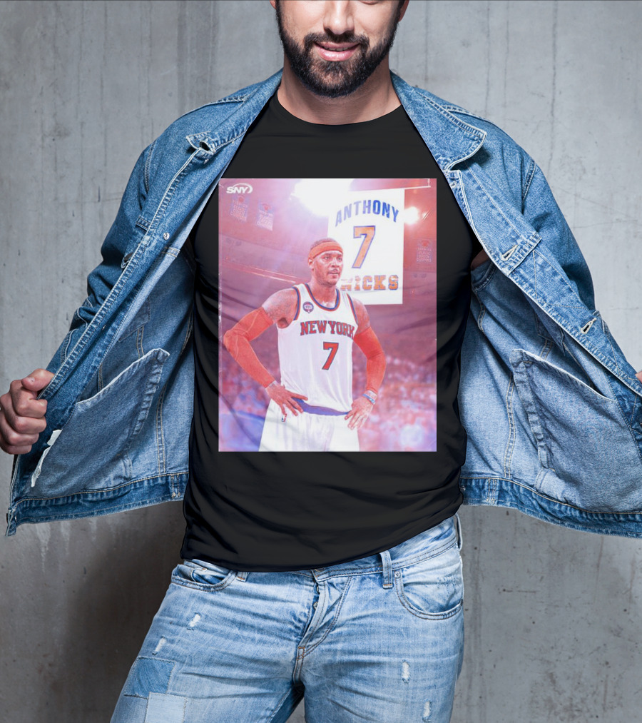 Anthony 7 New York Knicks Basketball Jersey T-Shirt