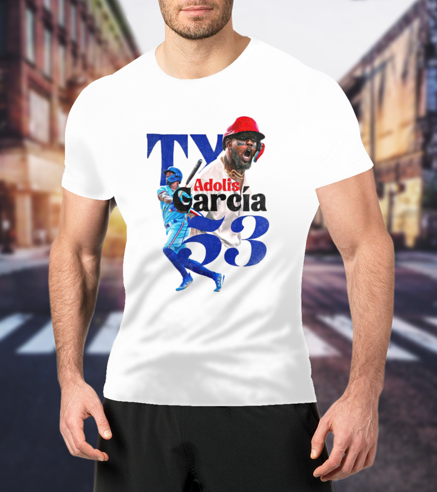 Adolis Garcia Texas Rangers 53 El Bombi Baseball Player T-Shirt