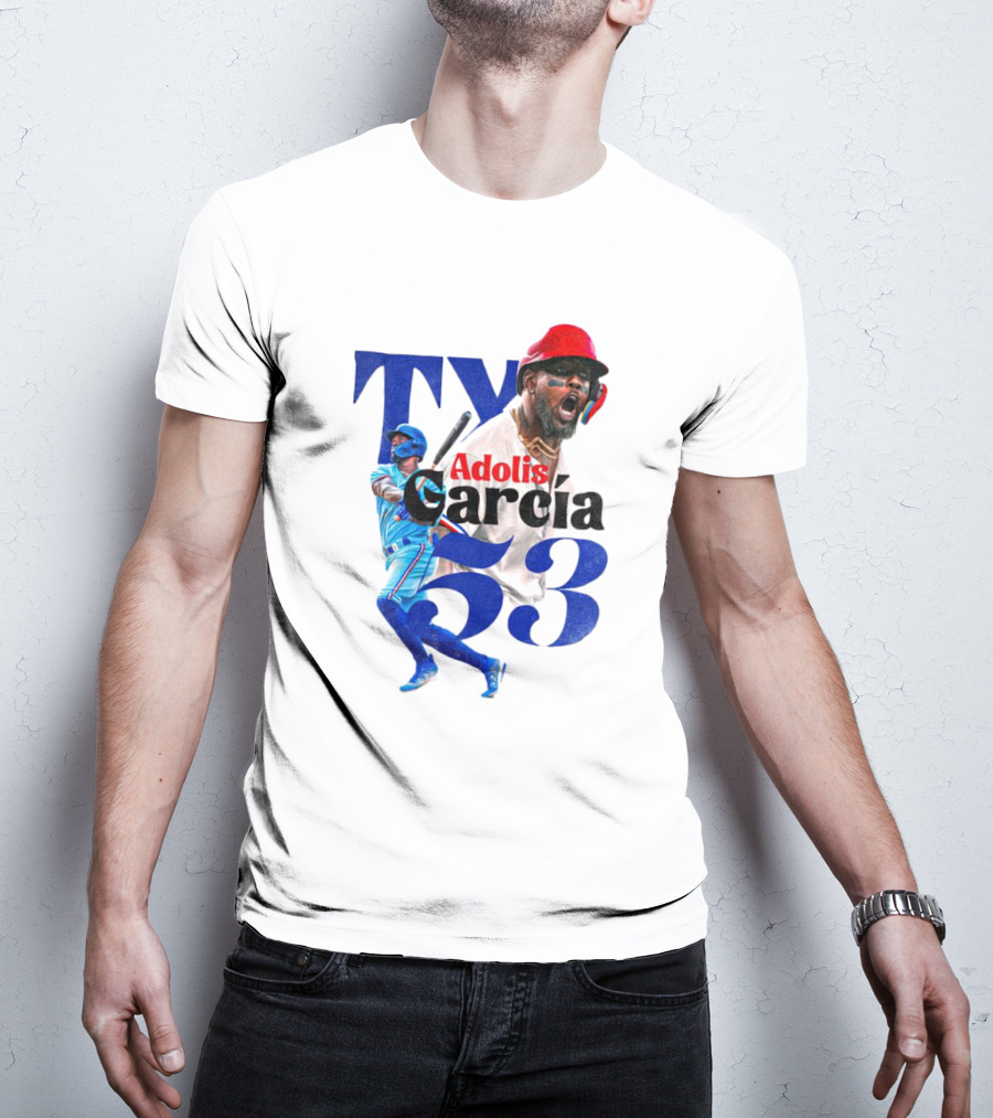 Adolis Garcia Texas Rangers 53 El Bombi Baseball Player T-Shirt