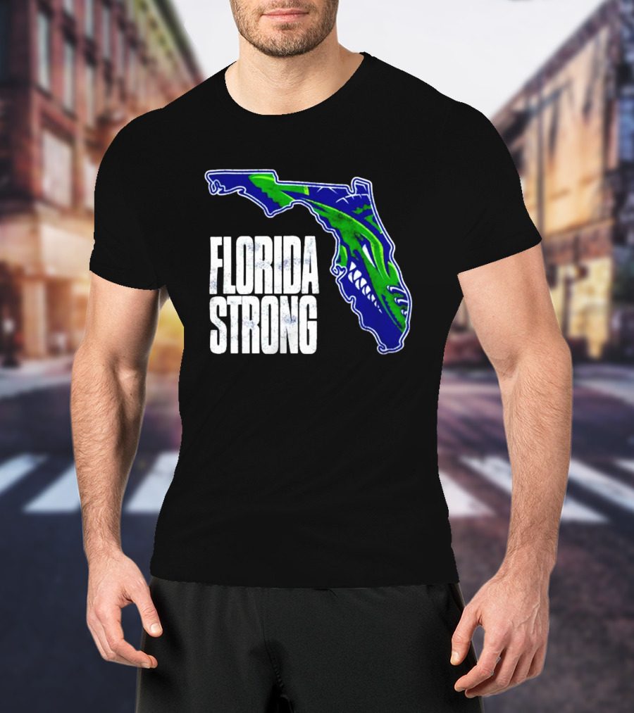 Florida Everblades Florida Strong Map T-Shirt