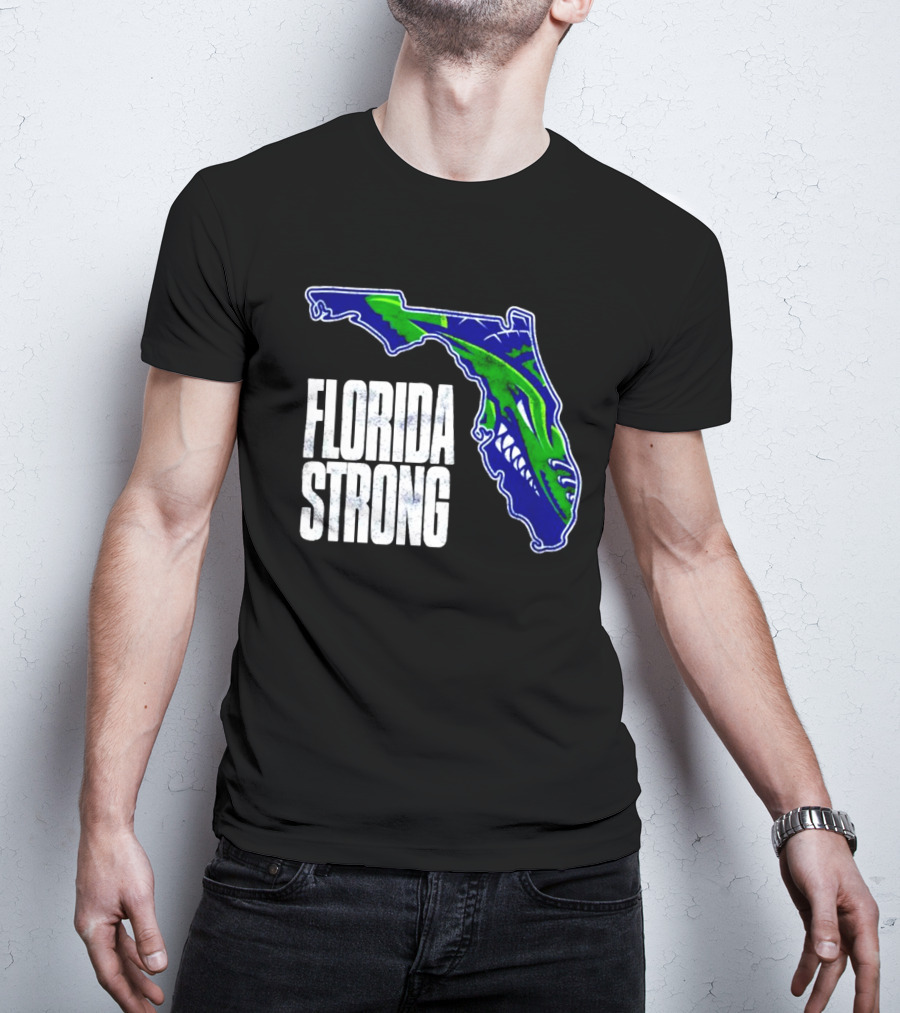 Florida Everblades Florida Strong Map T-Shirt