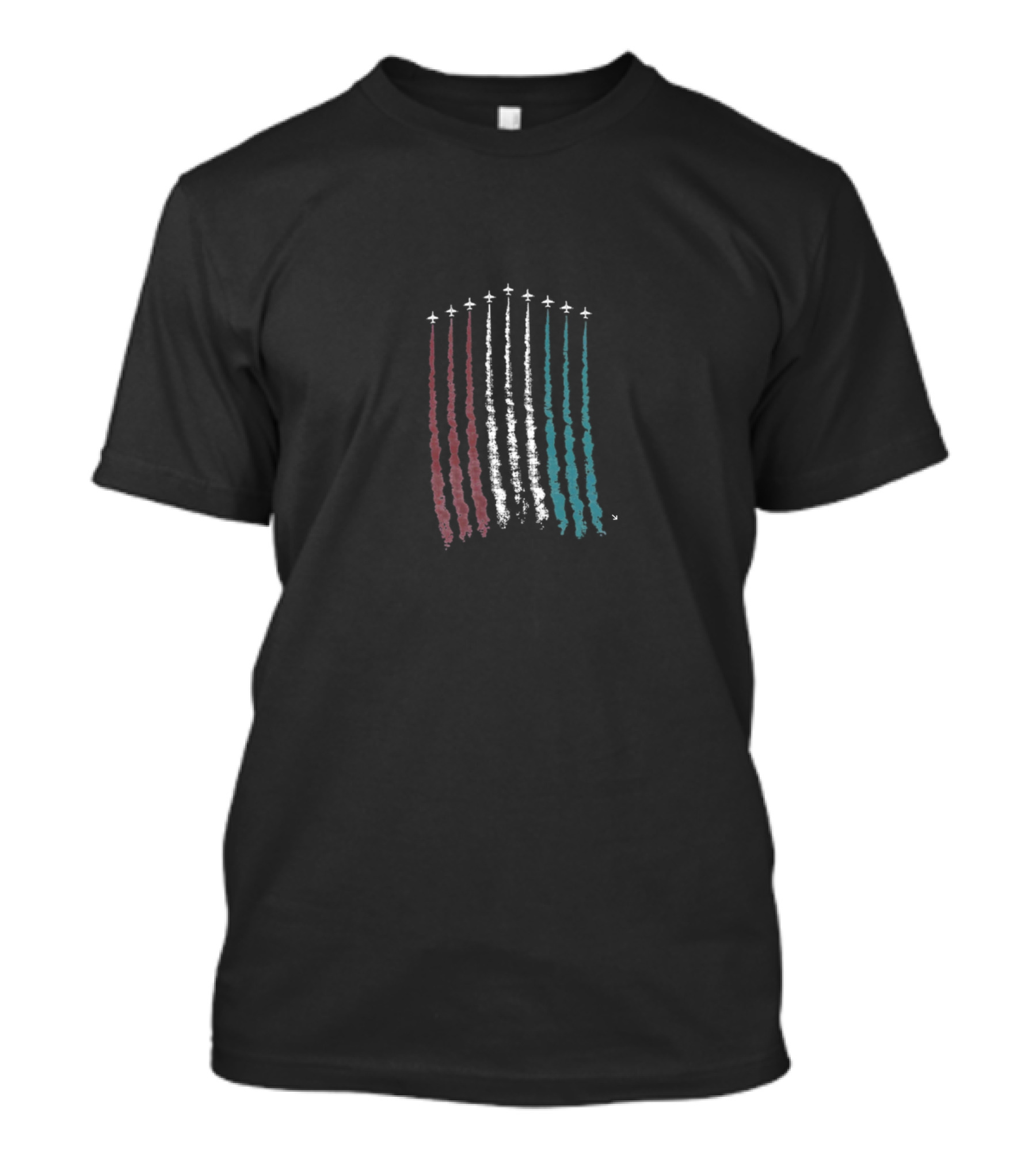 Red White Blue Air Force Flyover Formation T-Shirt