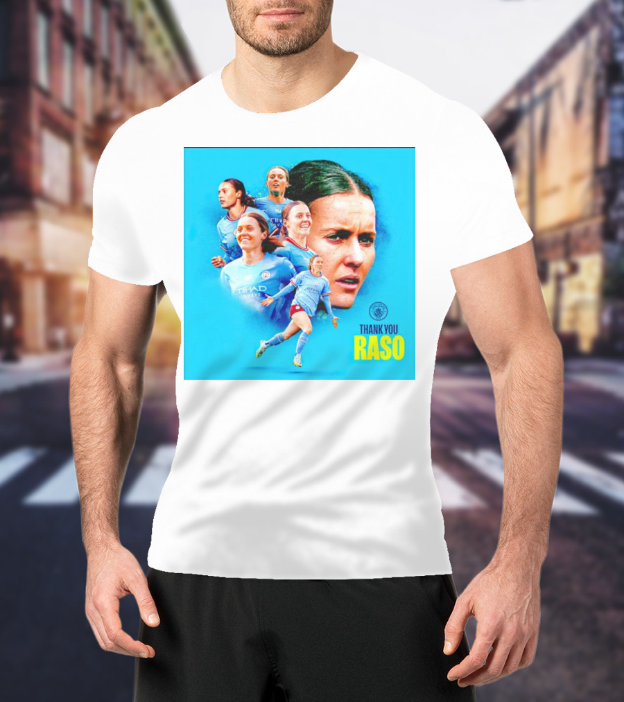 Thank You Raso Hayley Manchester City Etihad T-Shirt