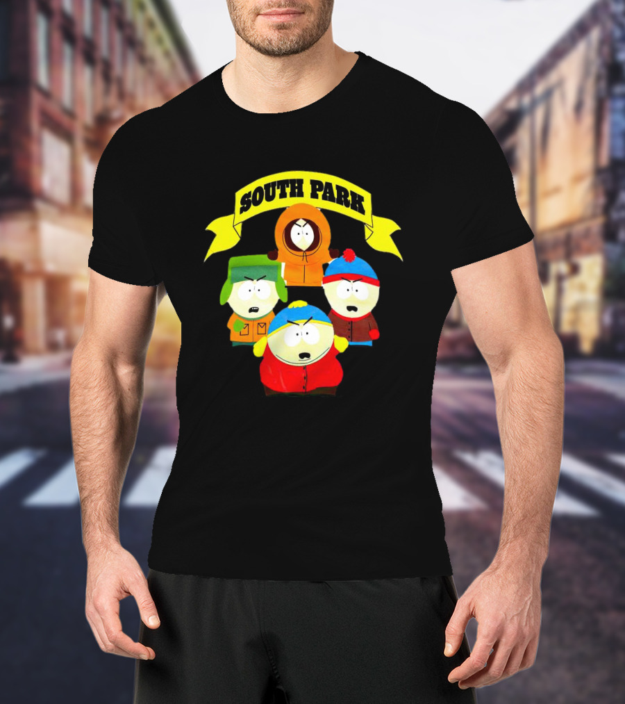 South Park Characters Iconic Group Kenny Kyle Stan Cartman T-Shirt