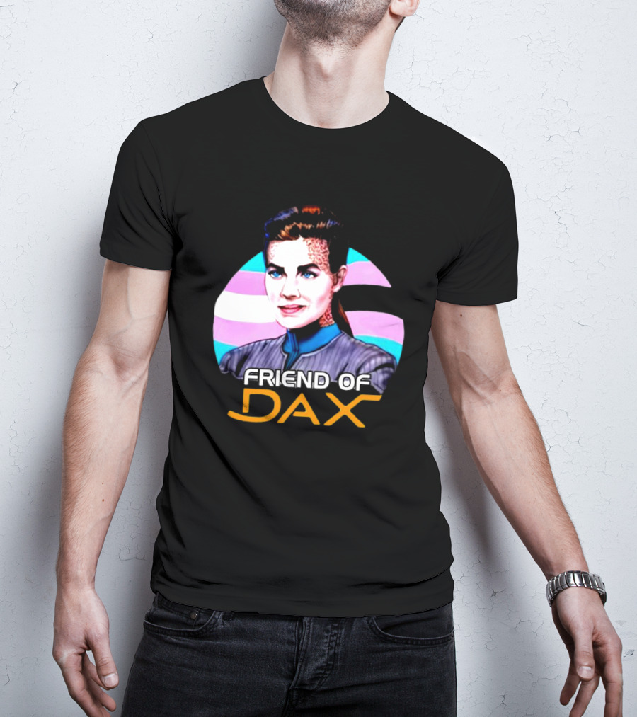 Friend Of Dax Star Trek Trans Pride Background T-Shirt