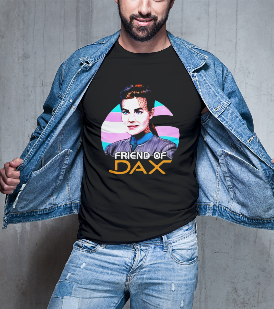 Friend Of Dax Star Trek Trans Pride Background T-Shirt