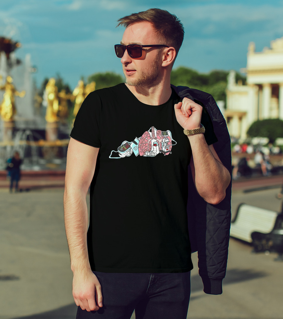 The Kentucky Respiratory Anatomy Machine Elements T-Shirt