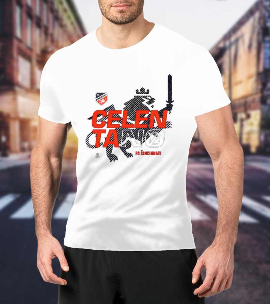 Celentano FC Cincinnati Lion Shield T-Shirt