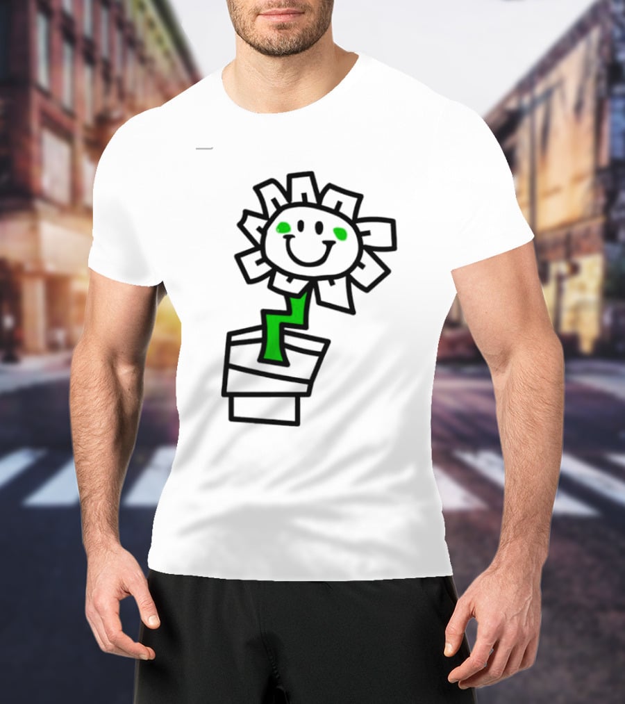 Green Day Kerplunk Smiling Flower With Black And Green T-Shirt