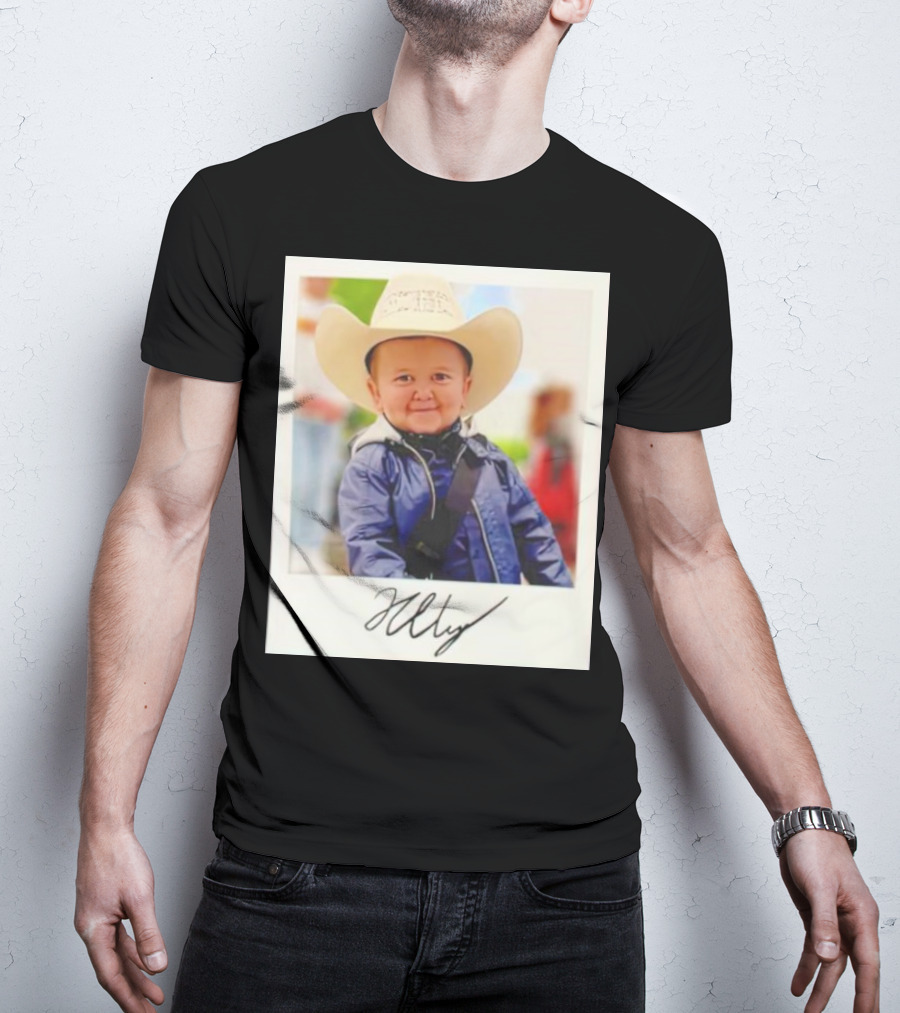 Hasbulla Magomedov Cowboy Polaroid Signature Image T-Shirt