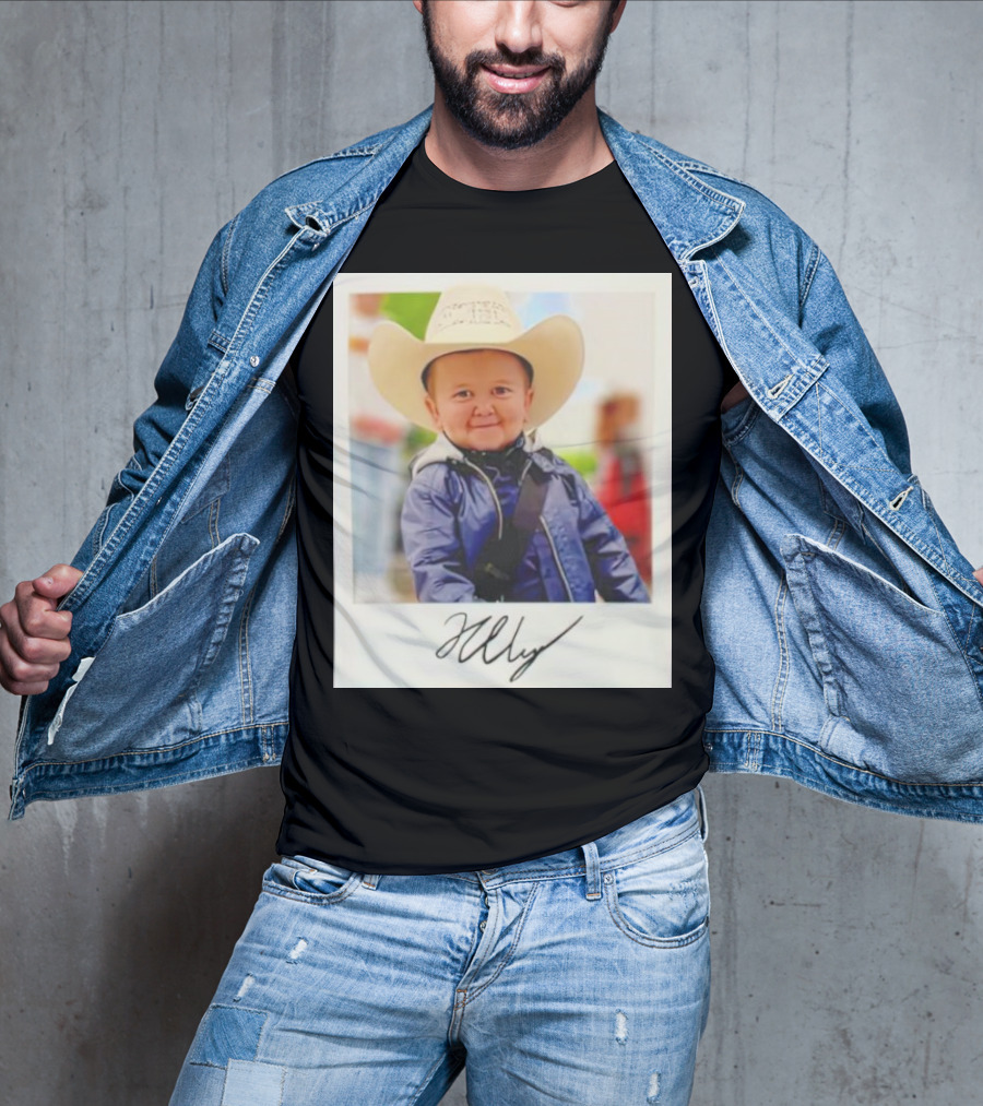 Hasbulla Magomedov Cowboy Polaroid Signature Image T-Shirt