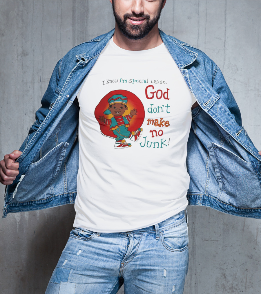 I Know I'm Special Cause God Don't Make No Junk Red And Blue Outfit Character T-Shirt