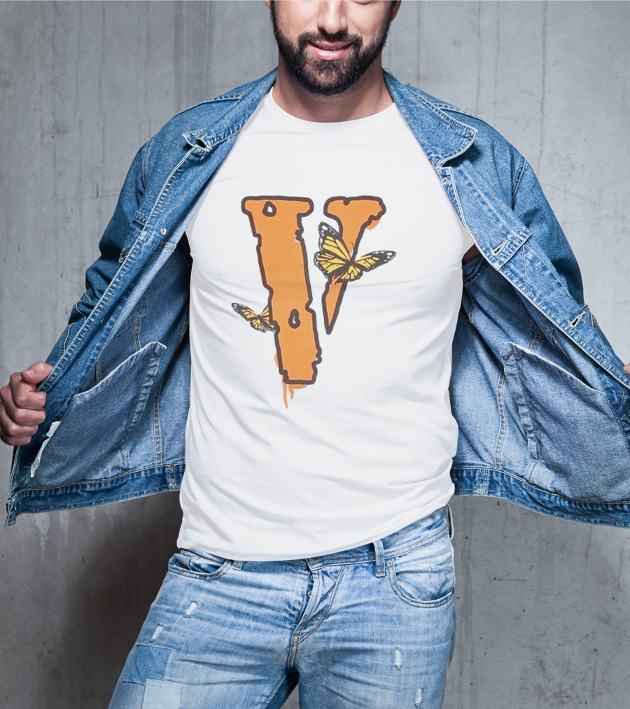 Legends Never Die Vlone Butterfly Logo V T-Shirt