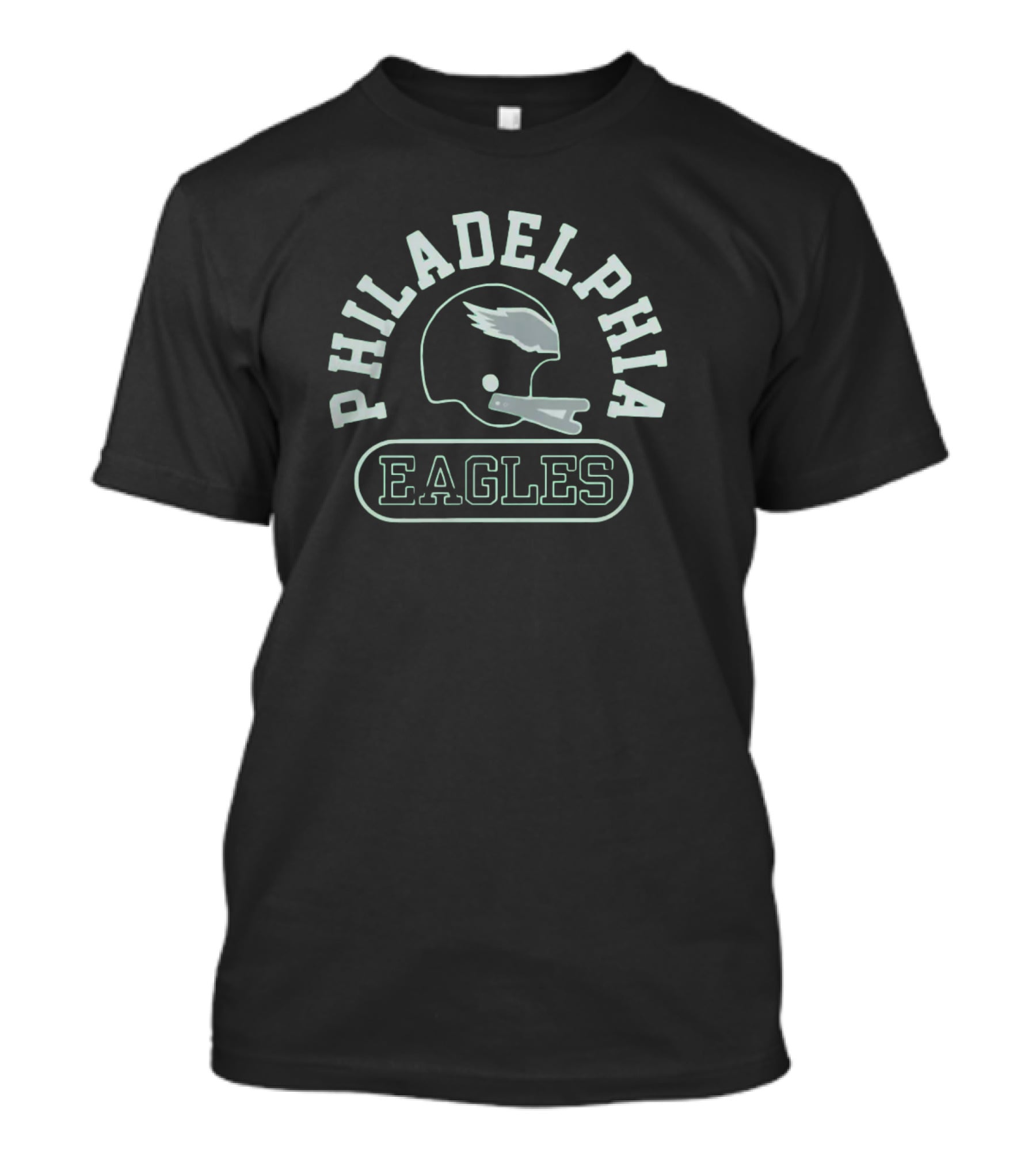 Philadelphia Eagles Helmet Throwback Tri-Blend Homage T-Shirt