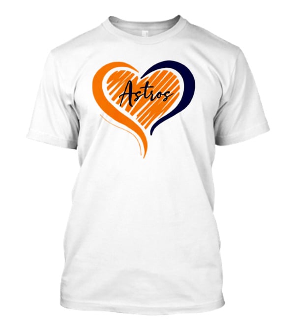 Houston Astros Heart T-Shirt