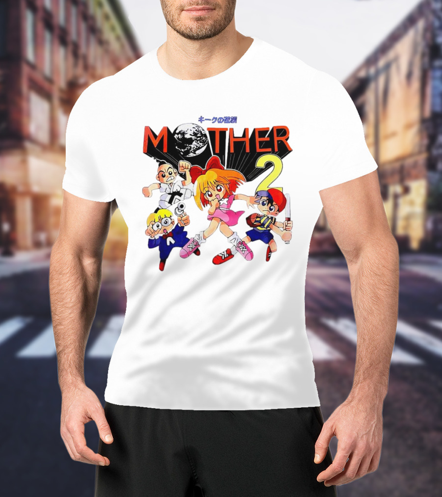 Mother 2 Comix Nintendo Game Characters And Earth T-Shirt