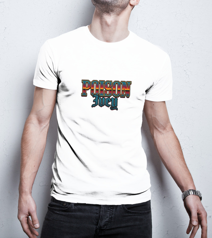 POISON Ivey Vintage Bold Typography T-Shirt