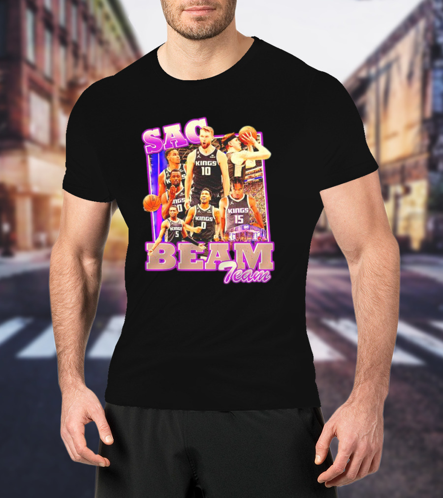 Sacramento Kings Sac Beam Team Basketball Players T-Shirt