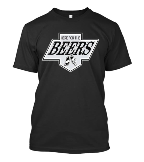 Here For The Beers Cheers Clinking Glasses T-Shirt