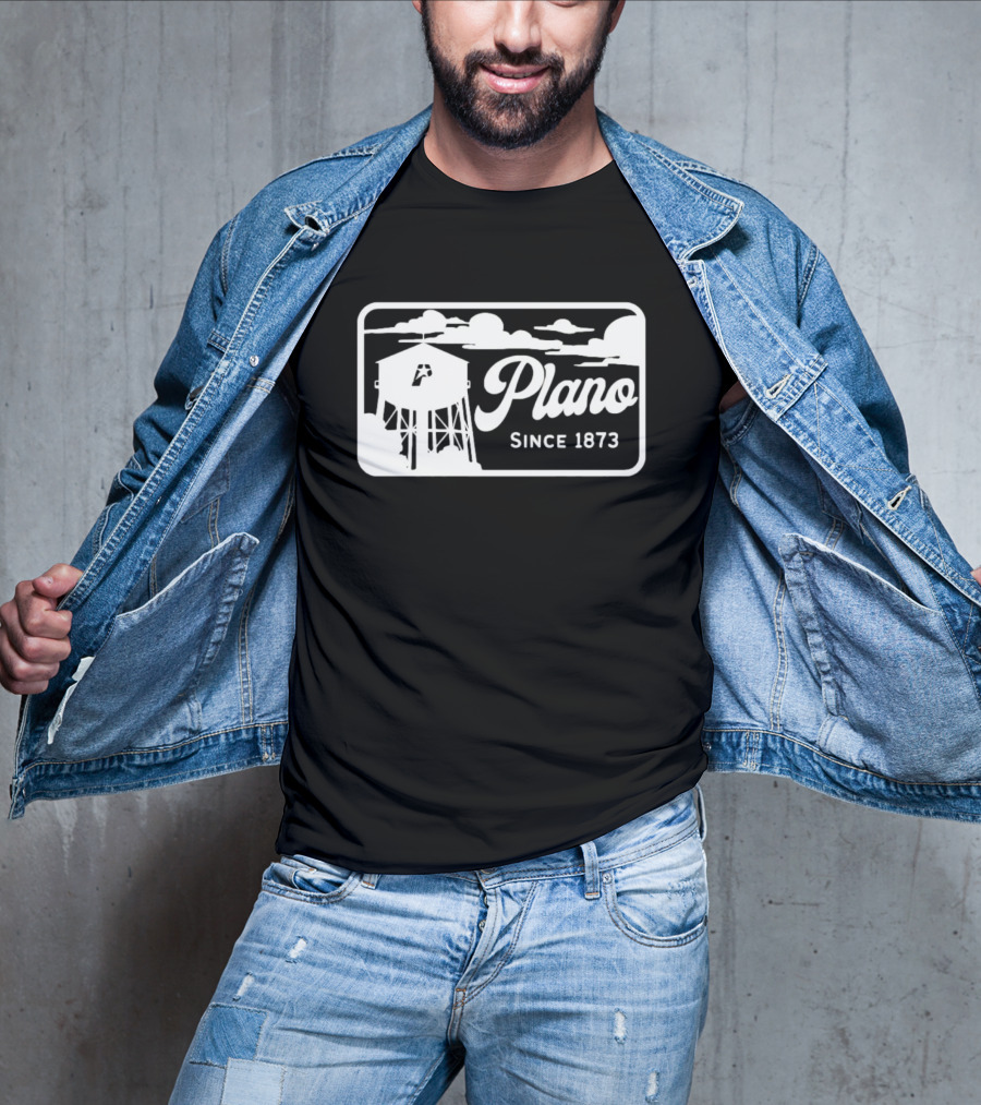 Plano Since 1873 Water Tower T-Shirt