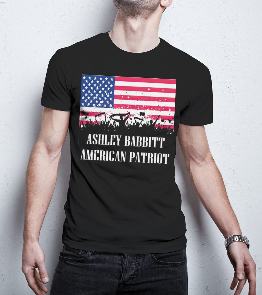 Ashley Babbitt American Patriot USA Flag Protesters T-Shirt