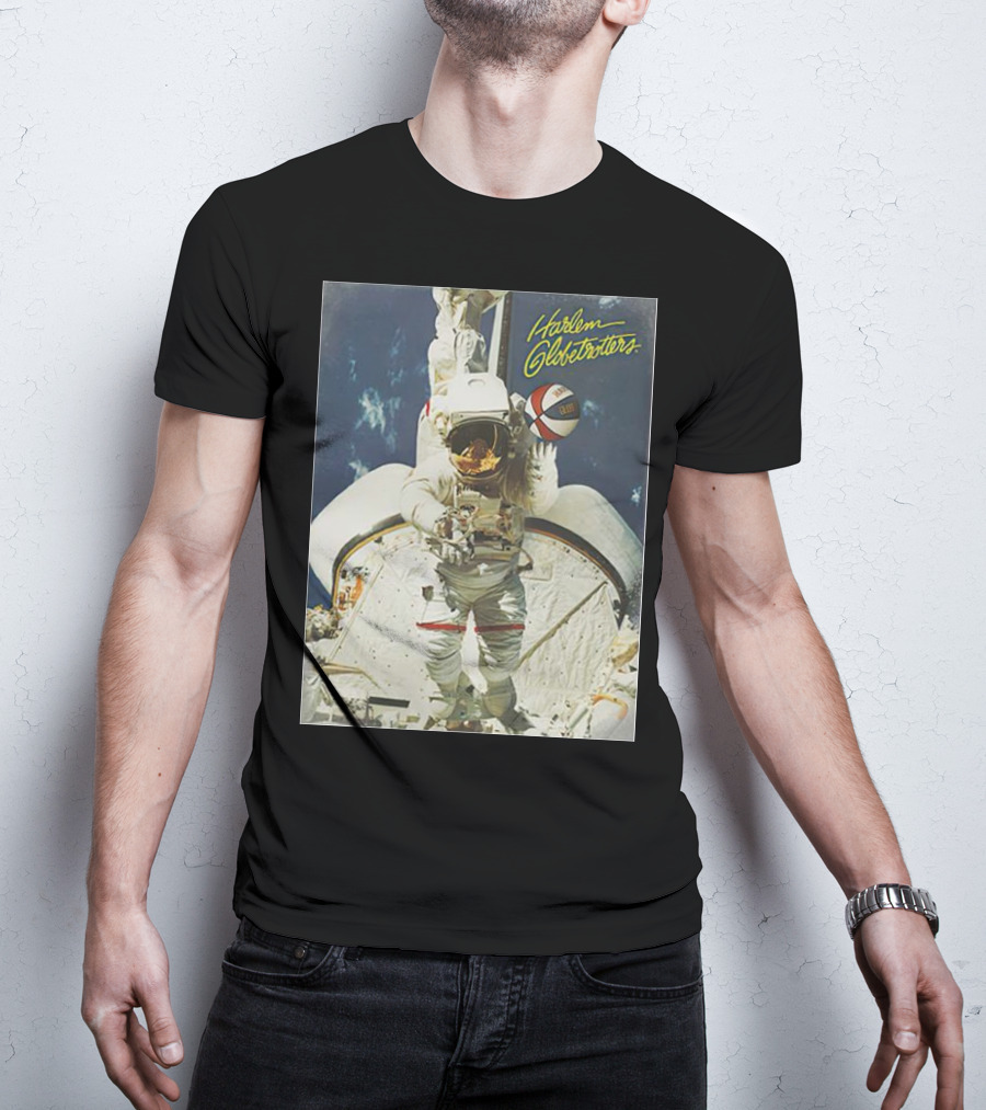 Harlem Globetrotters Astronaut Space Basketball Adventure T-Shirt