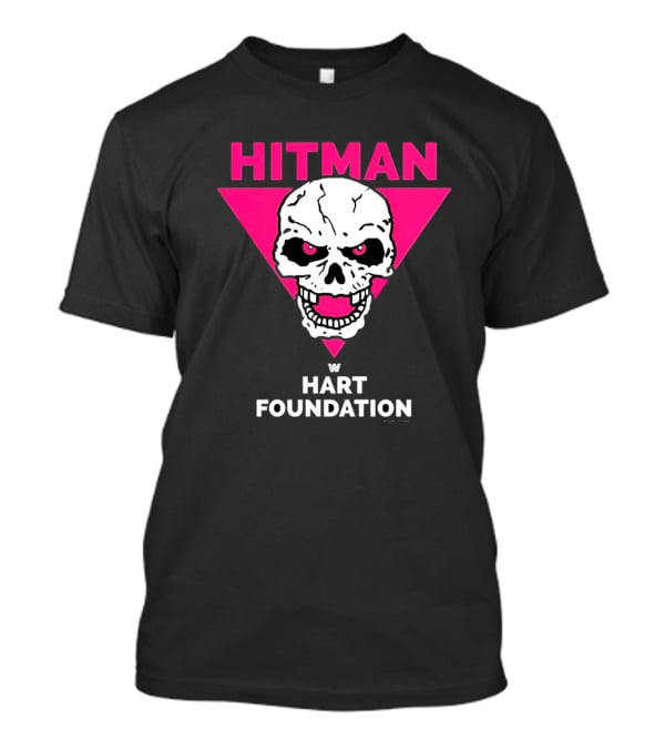 Hitman Skull Pink Triangle W Hart Foundation T-Shirt