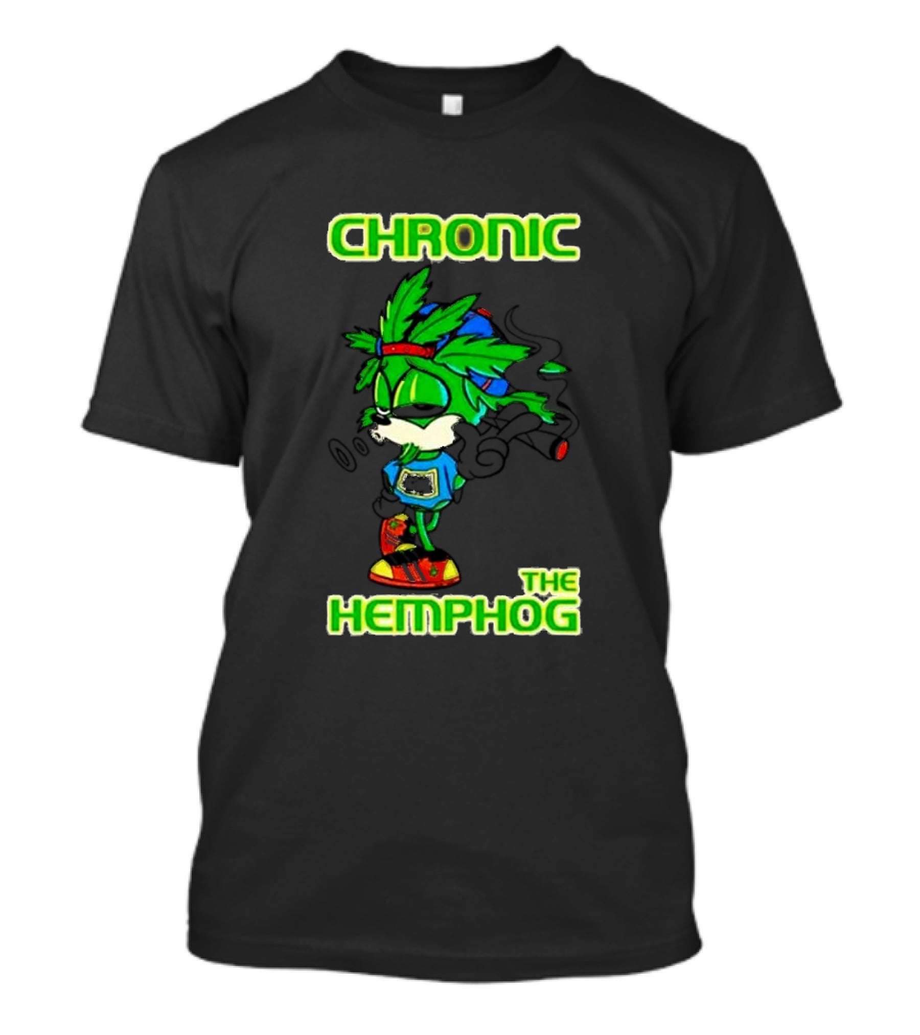 Chronic The Hemphog Weed Parody With Leafy Character T-Shirt