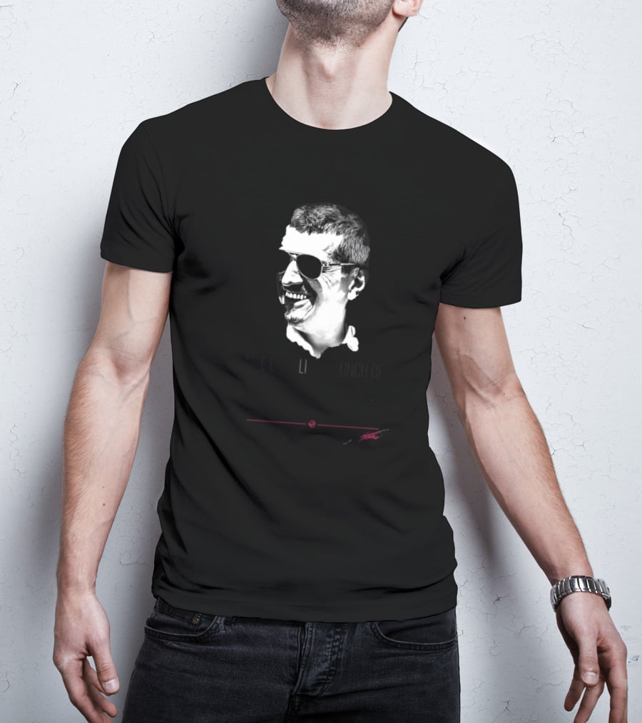 Guenther Steiner We Look Like A Bunch Of Legends Black And White Portrait With Sunglasses T-Shirt