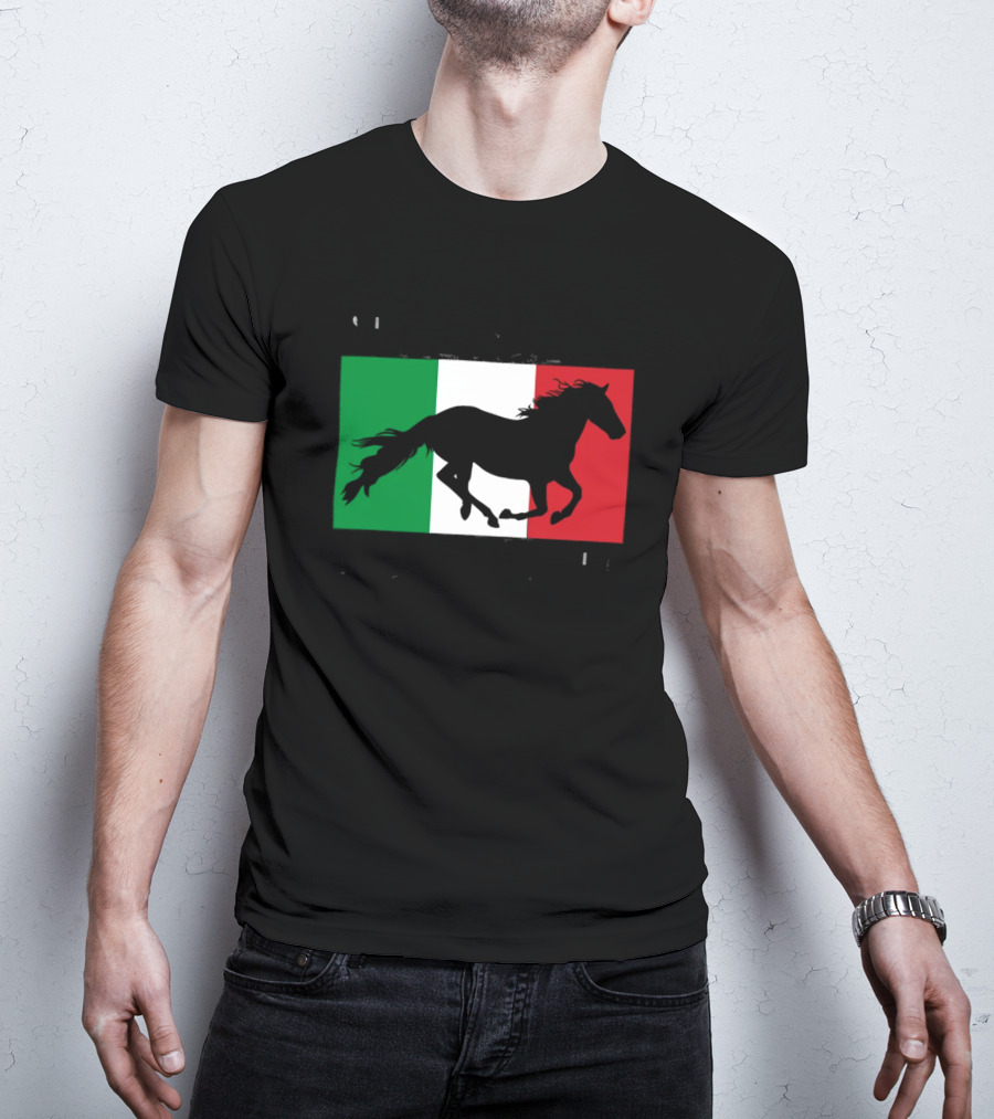 Save A Stallion Ride An Italian Italy Flag Stallion T-Shirt
