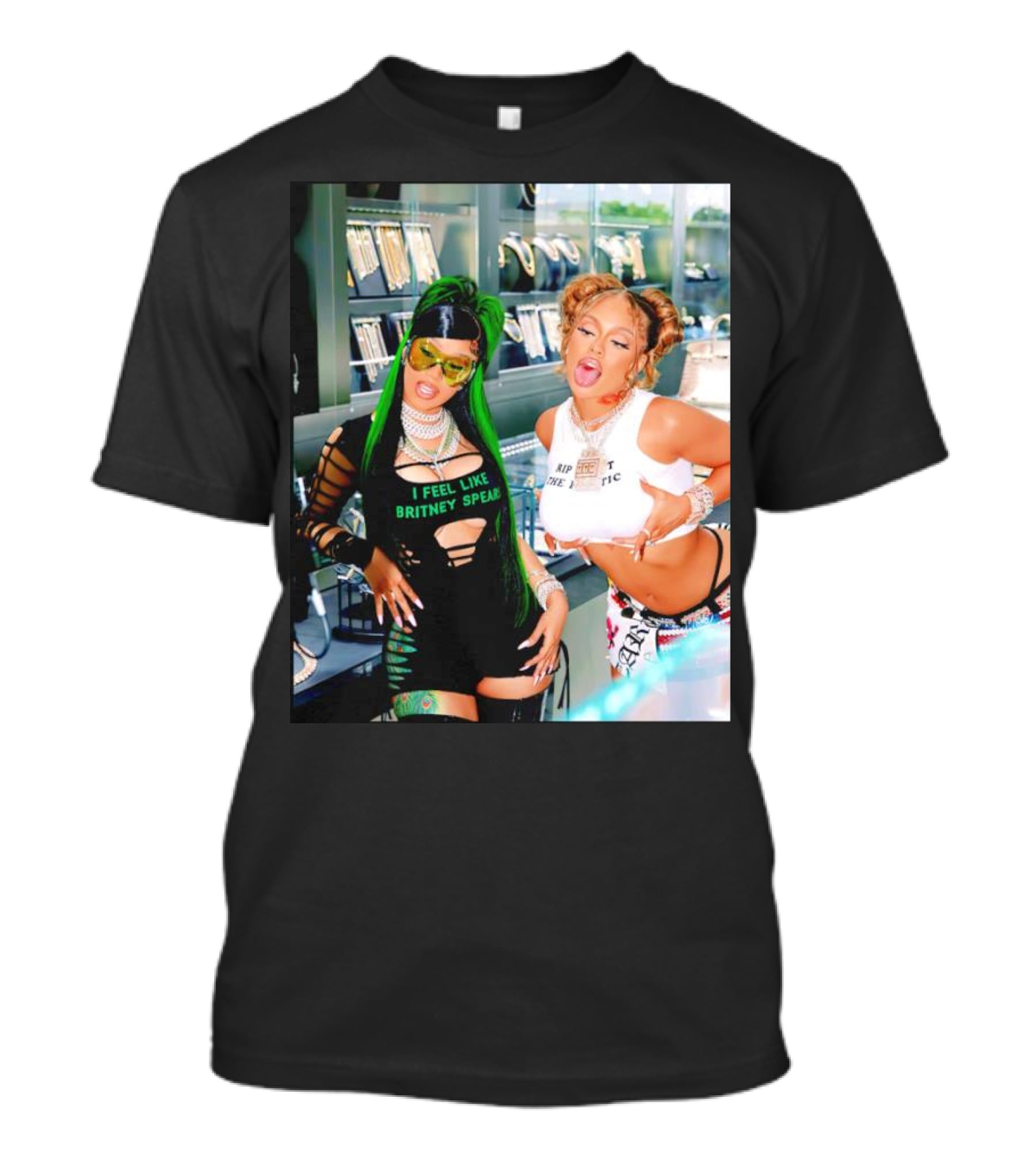 I Feel Like Britney Spears Rip Me Out The Plastic Put It On Da Floor Again Glorilla And Cardi T-Shirt