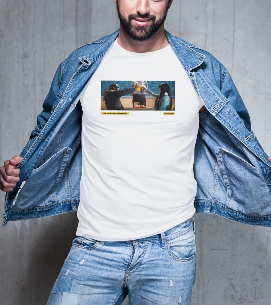 The Cardi B And Offset Meal McDonald's Celebration At Table T-Shirt