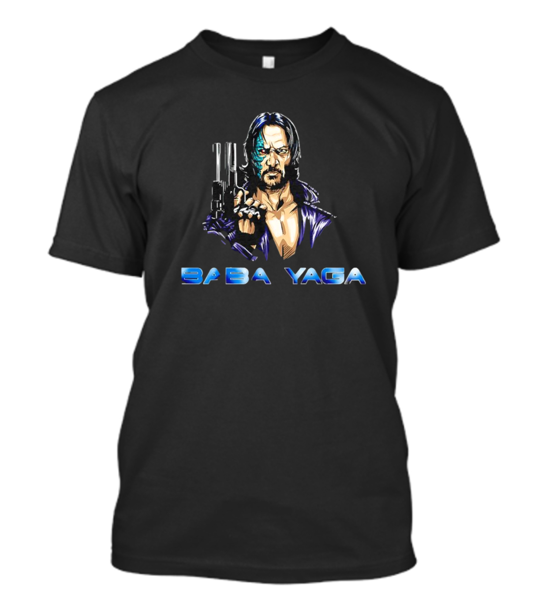 Baba Yaga Wickminator John Comic Style Guns T-Shirt
