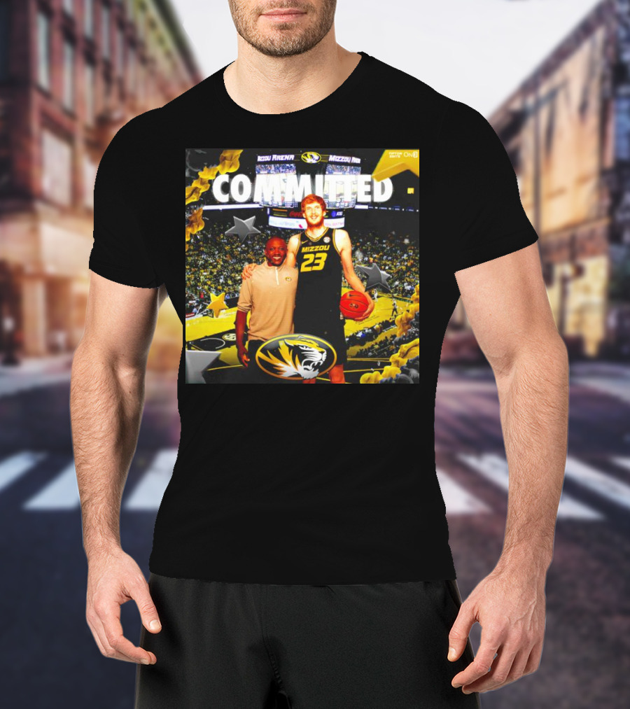 Connor Vanover Mizzou Arena Basketball Commitment With Tigers T-Shirt