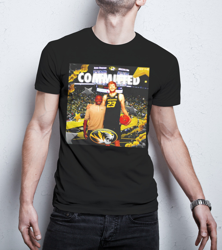 Connor Vanover Mizzou Arena Basketball Commitment With Tigers T-Shirt