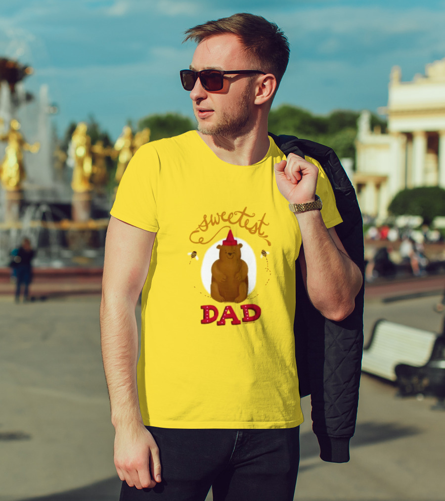 Sweetest Dad Bear Fathers Day T-Shirt
