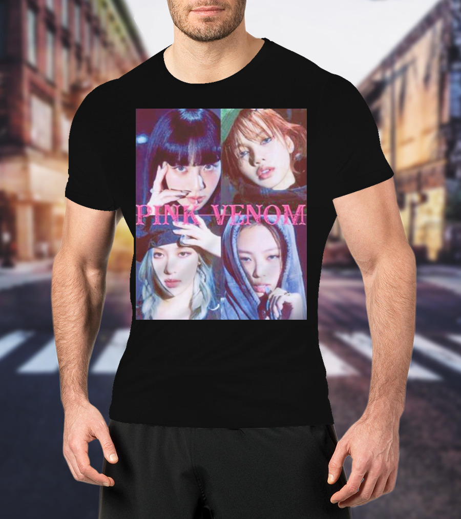BLACKPINK Born Pink Pink Venom Album Cover T-Shirt