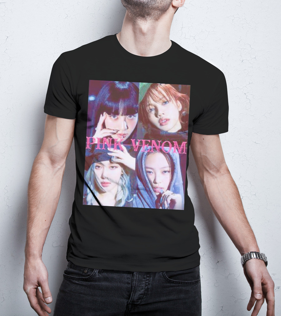 BLACKPINK Born Pink Pink Venom Album Cover T-Shirt