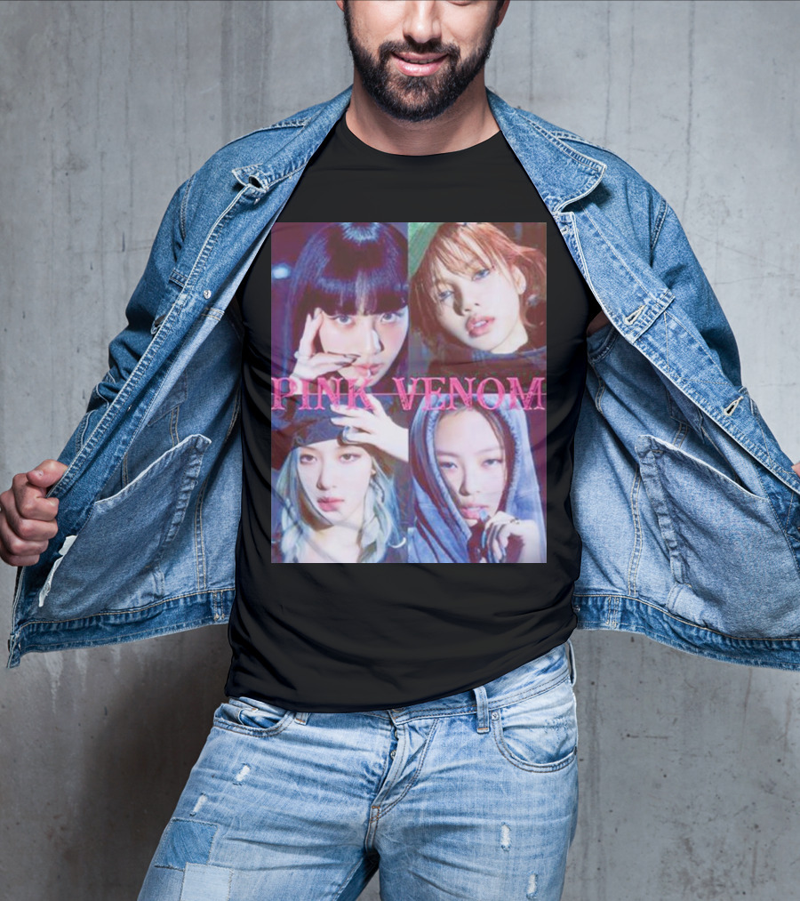 BLACKPINK Born Pink Pink Venom Album Cover T-Shirt