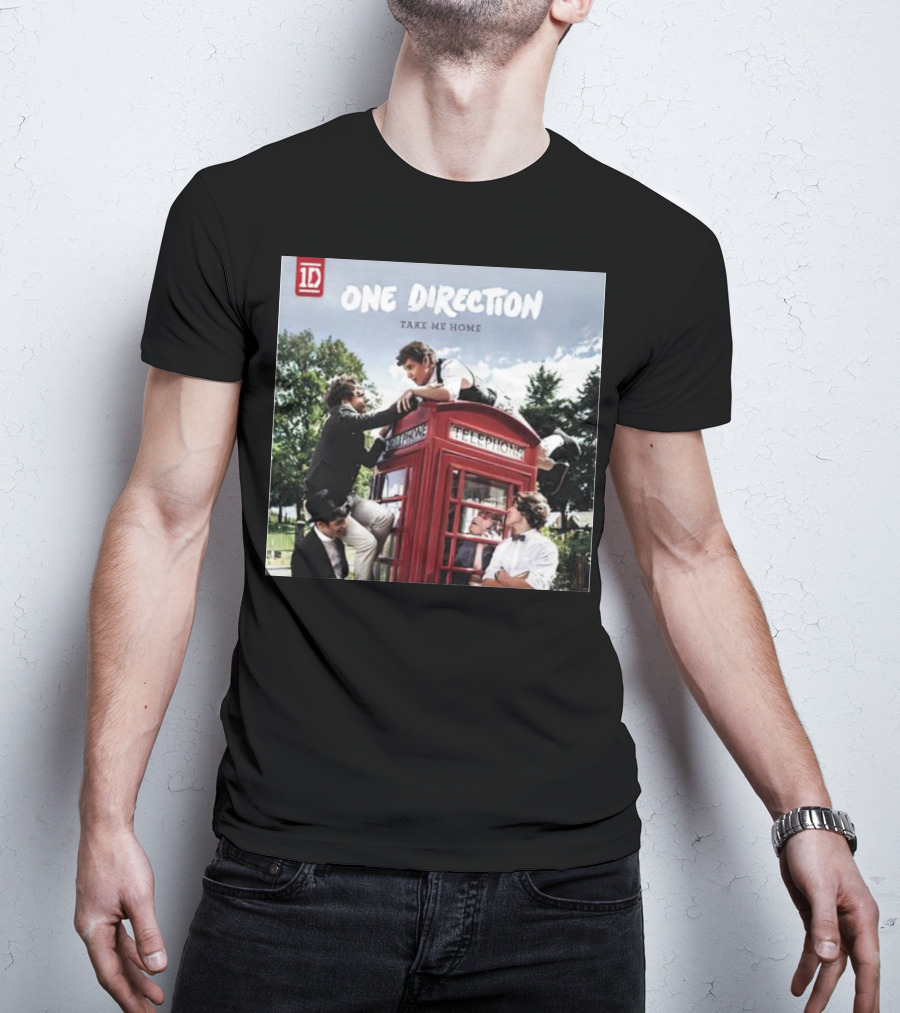 One Direction Take Me Home Red Telephone Booth Scene T-Shirt